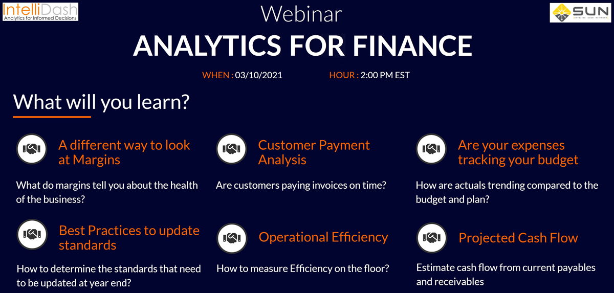 Webinar - Analytics for Finance Banner